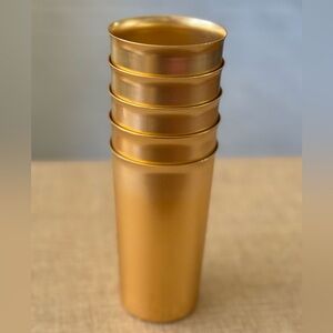 MCM gold tone cups